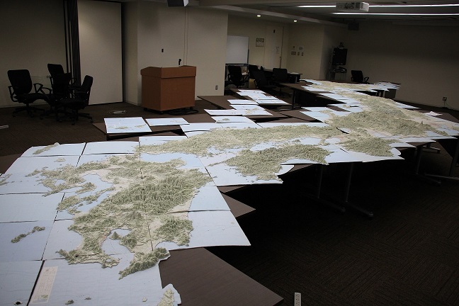 立体日本地図の画像